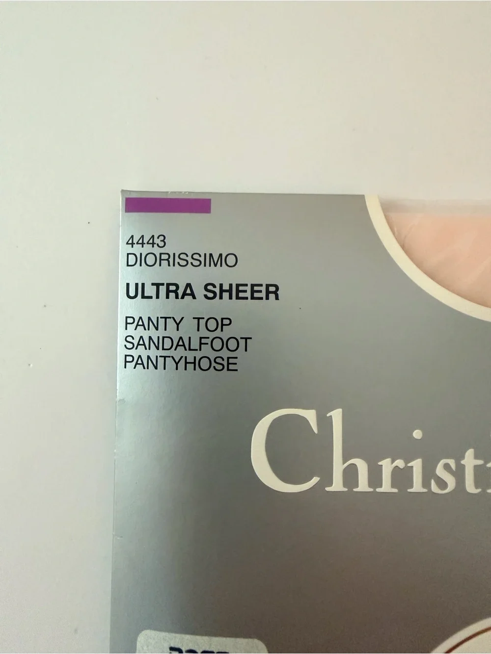 Christian Dior Diorissimo Pantyhose Ultra Sheer Size 1 Pink Opal